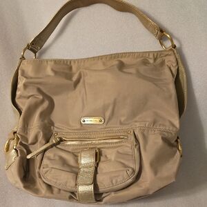Michael Kors Tan Shoulder Bag with Gold Details